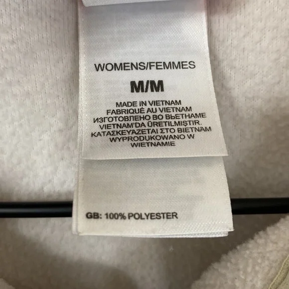 Light cream The North Face fleece pullover - Picture 3 of 4